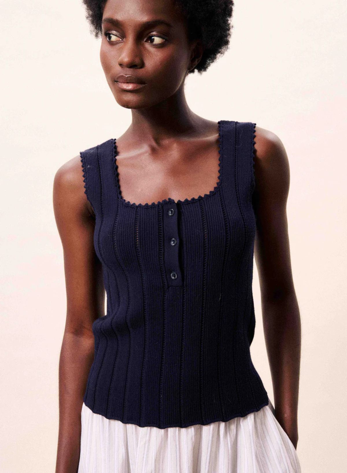 FRNCH Dundee Top in Navy