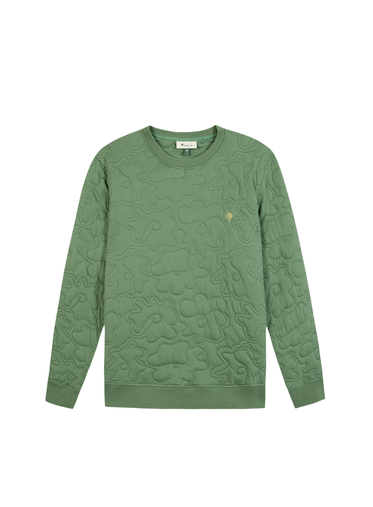 Faguo Bussy Crew Neck Sweatshirt in Fir Green