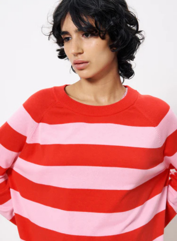 Carmele Knit Jumper in Rouge from FRNCH