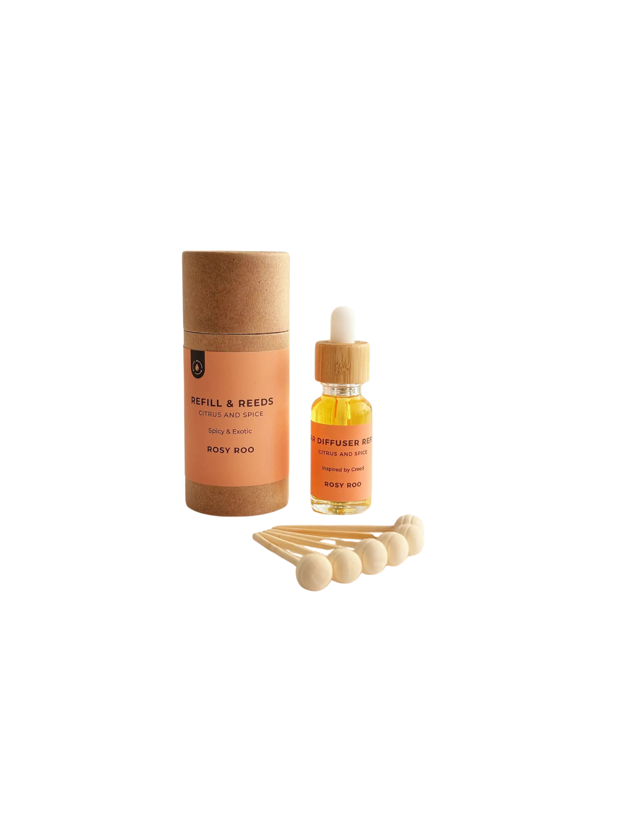 Rosy Roo Citrus and Spice-Refill and Reeds