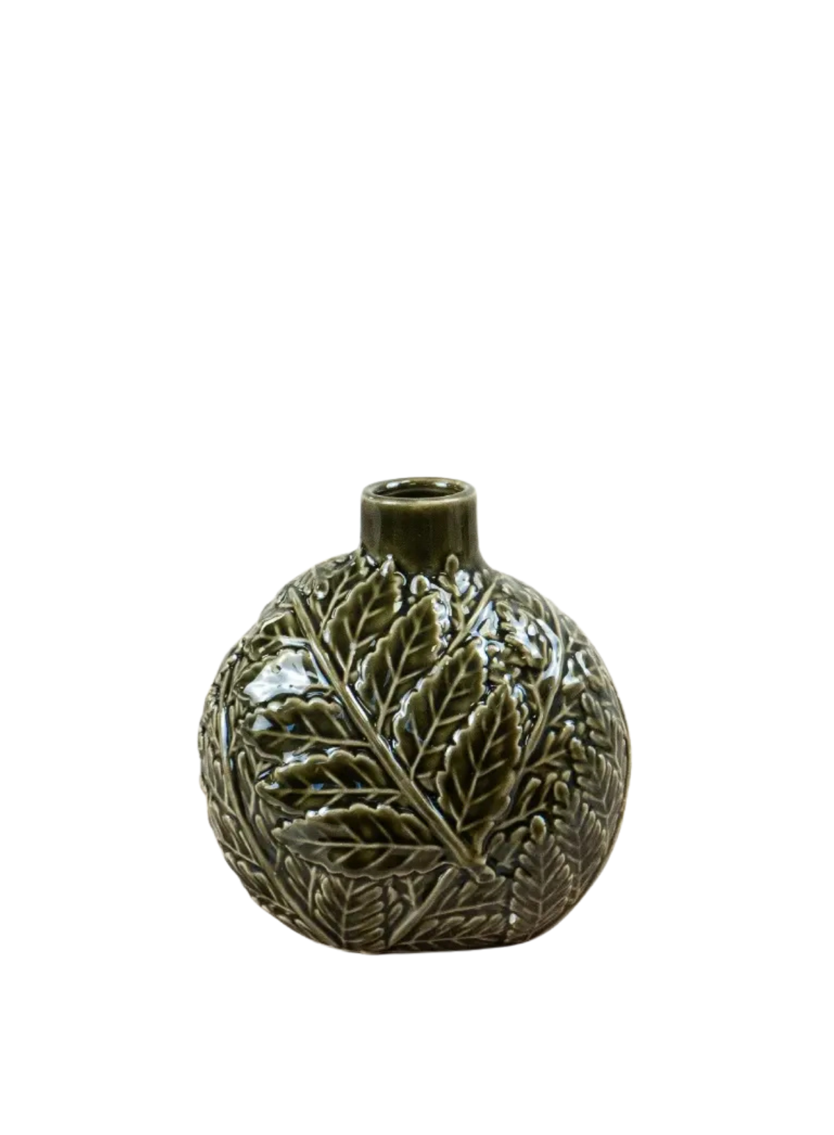 Gainsborough Giftware Green Leaf Vase, 12.7cm