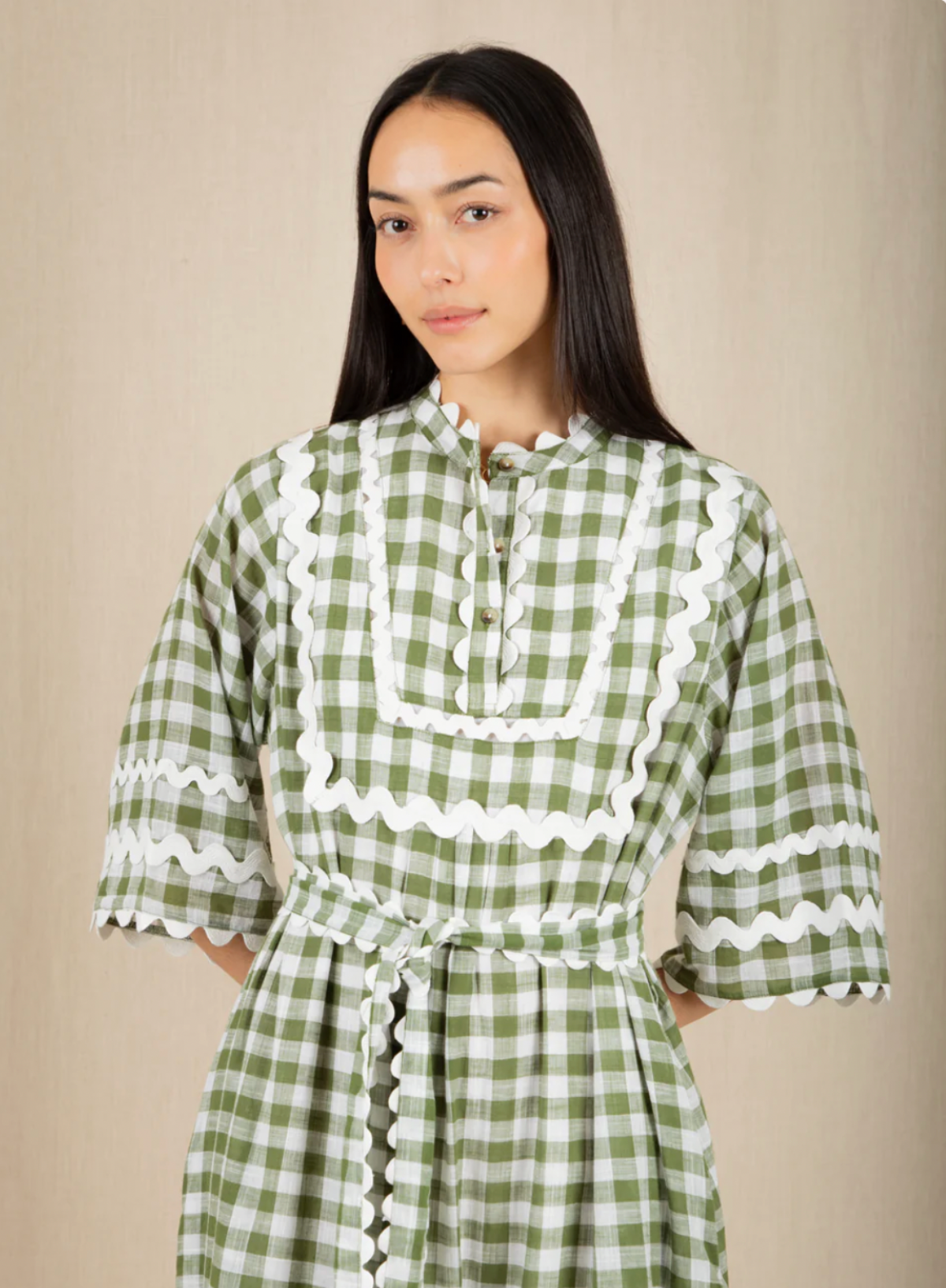 Bonté Fleurie Dress in Aloe