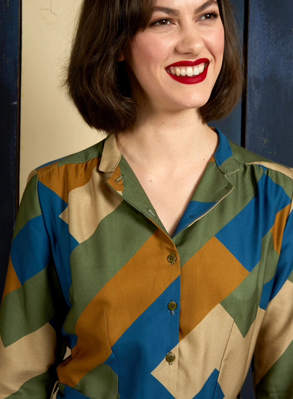 Cynthia Dress in Green Bauhaus from Palava