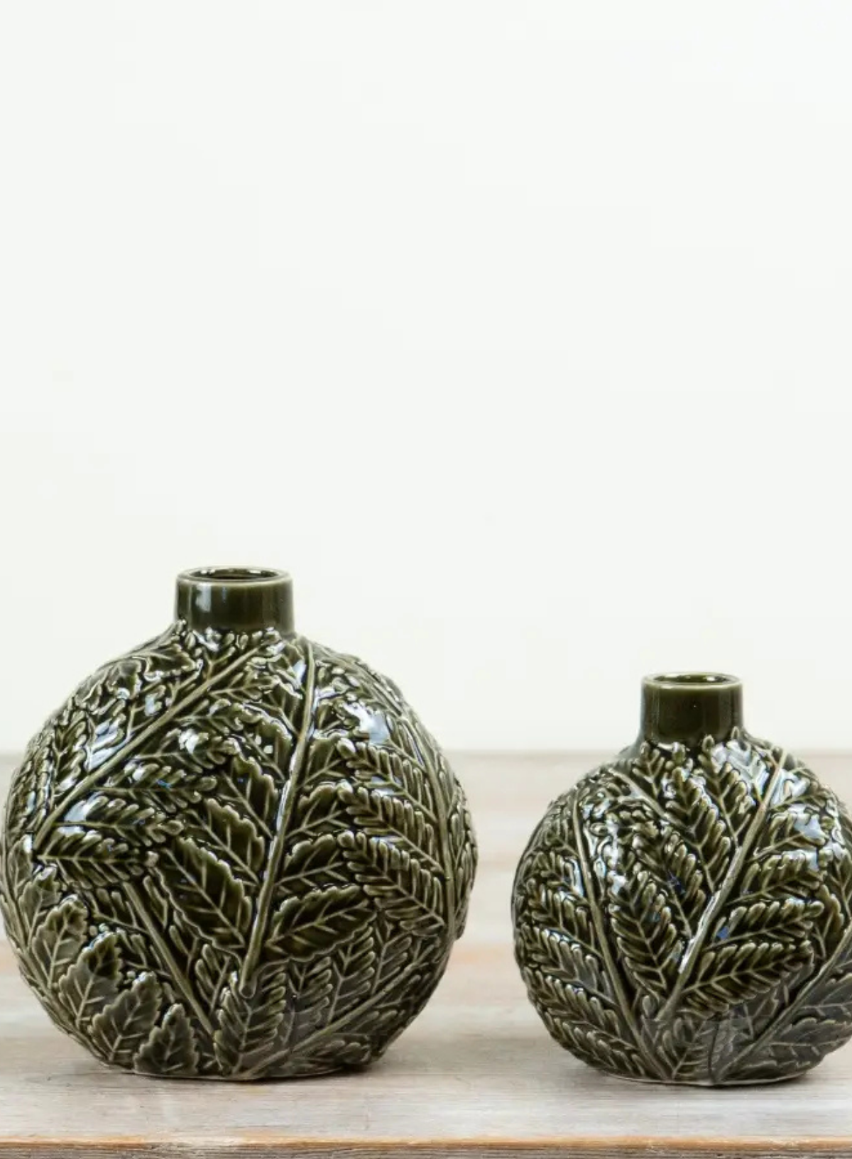 Gainsborough Giftware Green Leaf Vase, 12.7cm