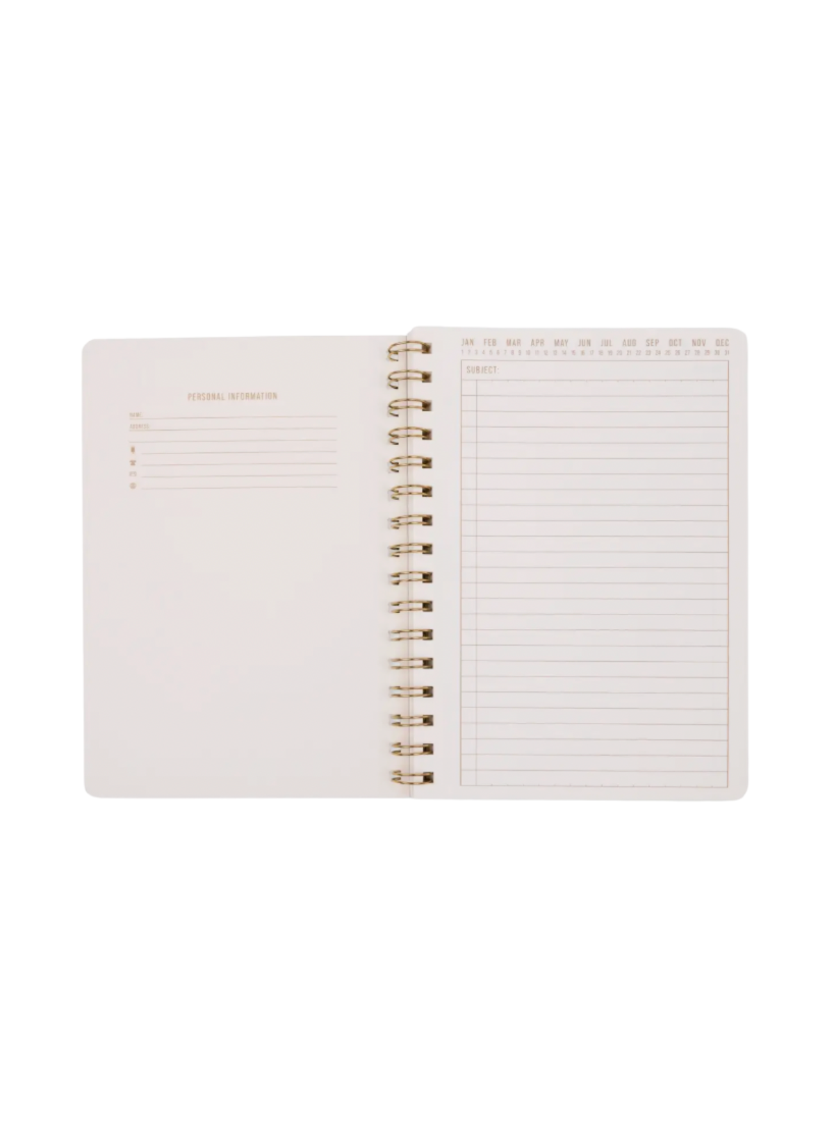 Designworks Tulip A5 Twin Wire Notebook Green Lattice