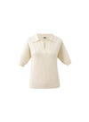 Plume Knit Top in Creme from FRNCH