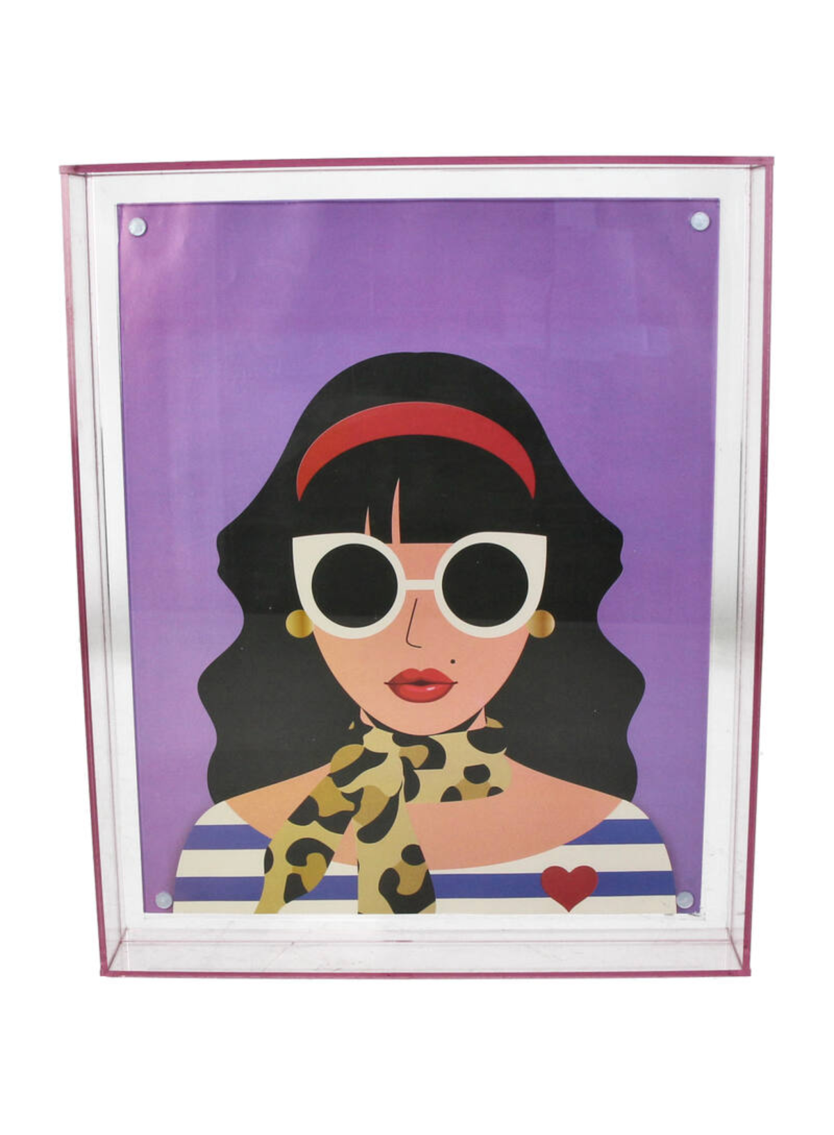 Kersten Photo Frame Acrylic in Pink 25cm