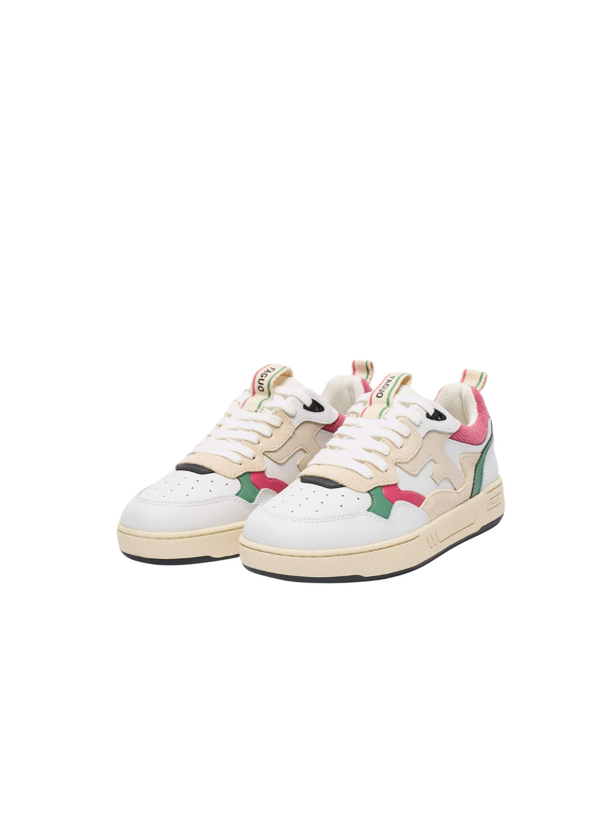 Faguo Dahlia White Leather Trainers
