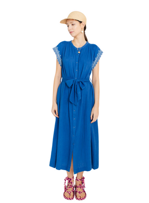 Ava Dress in French Blue from Bonté