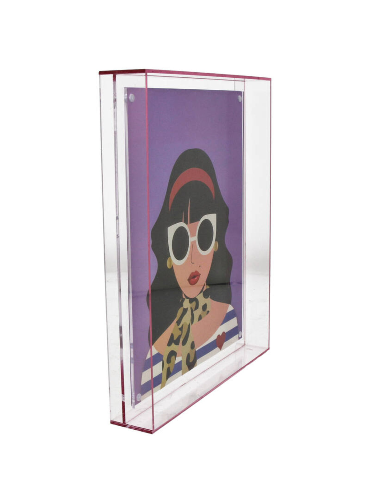 Kersten Photo Frame Acrylic in Pink 25cm