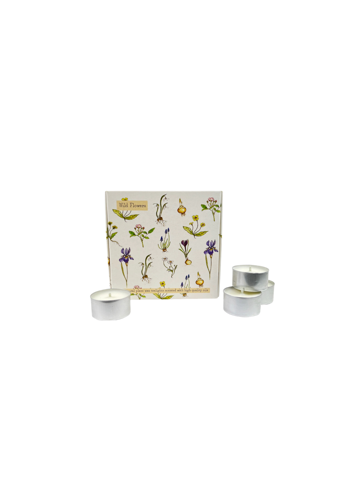 Heaven Scent Box of 9 Summer Scented tealights in Wild Flower