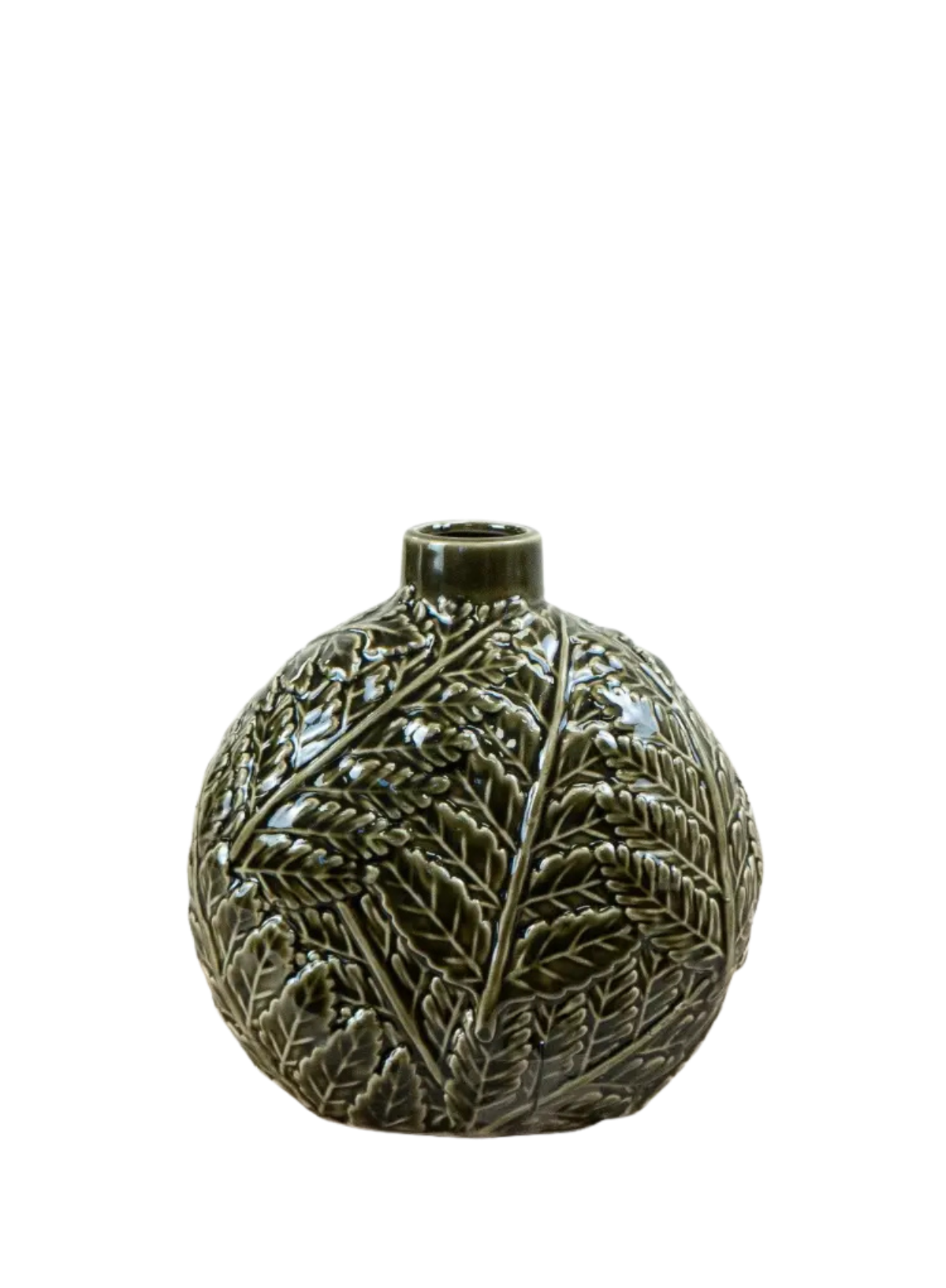 Gainsborough Giftware Green Leaf Vase, 16.1cm