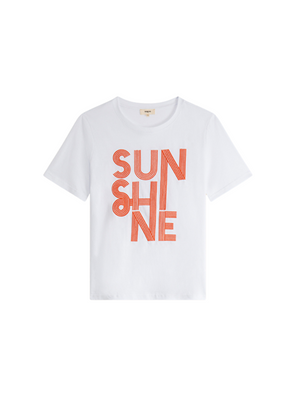 Medan 'Sunshine' T-Shirt in White from Suncoo