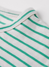Pocket T-Shirt in Off White/Gumdrop Green Stripes from La Paz