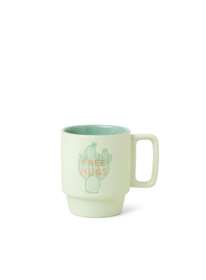 Vintage Sass Ceramic Mug (355 ml) - Free Hugs from Designworks Ink