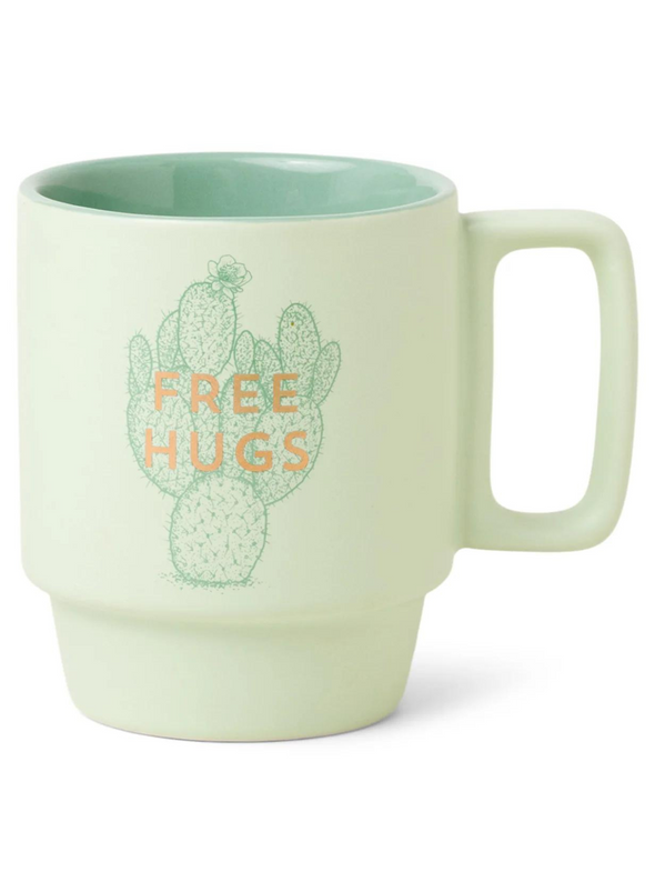 Vintage Sass Ceramic Mug (355 ml) - Free Hugs from Designworks Ink