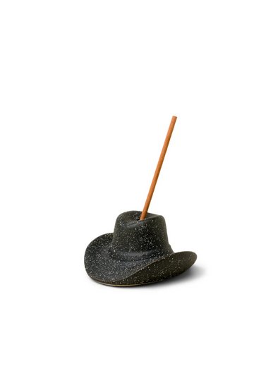 Cowboy Hat Incense Holder in Black from Paddywax