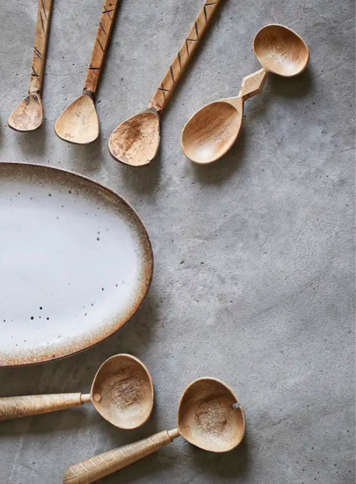 Hand Crafted Wooden Double Spoon