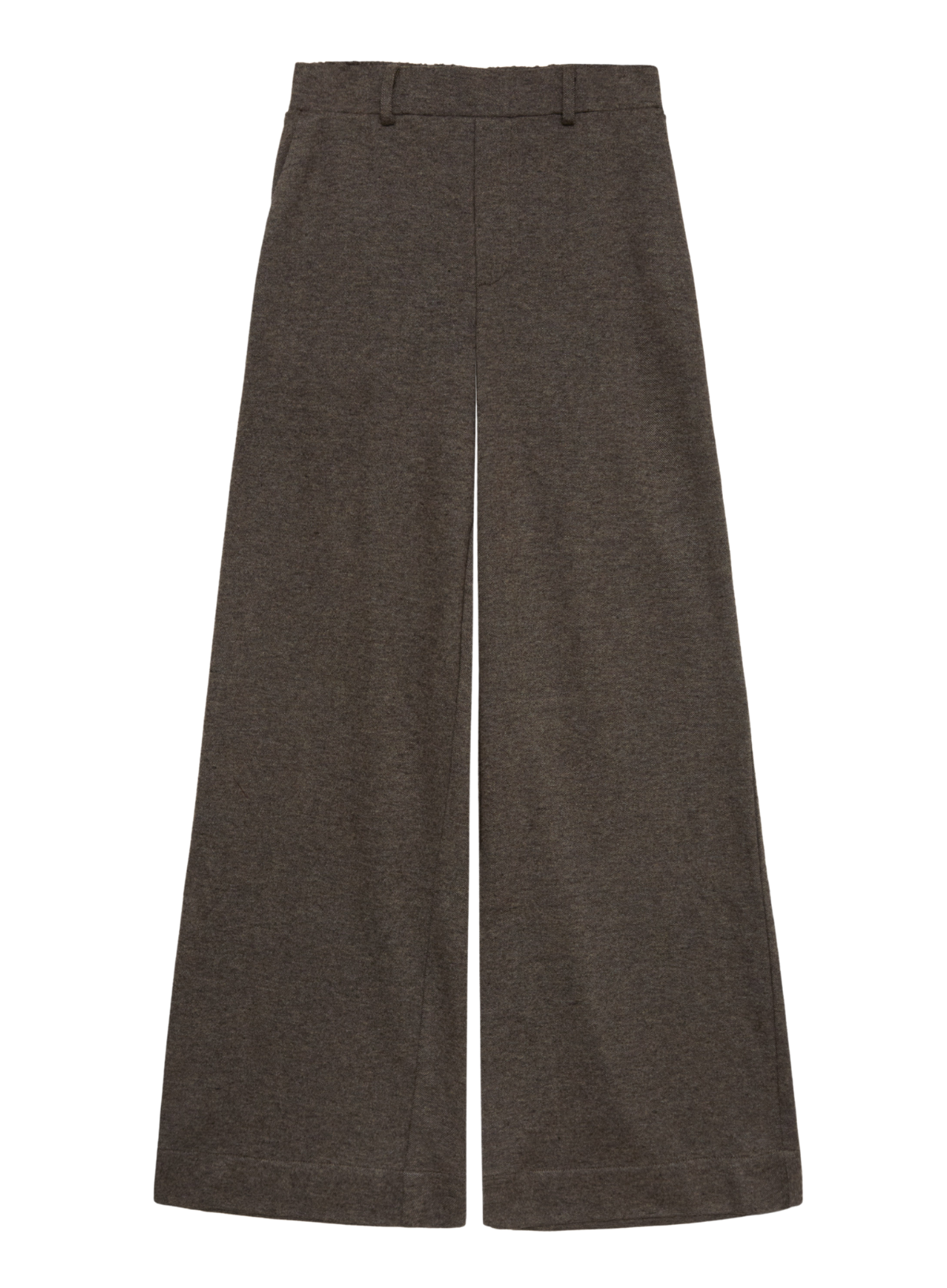 Alba Wide Leg Trousers in Light Brown from Yerse
