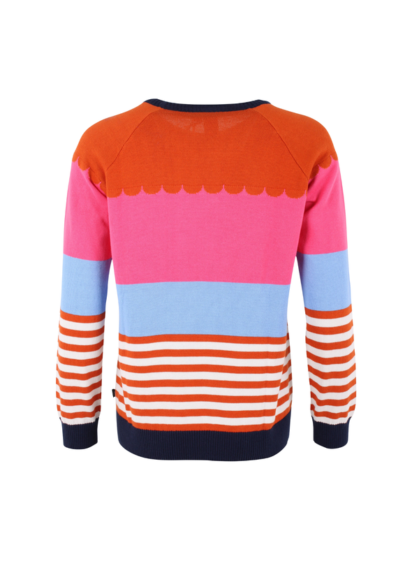 Danehappy Cotton Knit Sweat in Light Rust Multi from Danefae