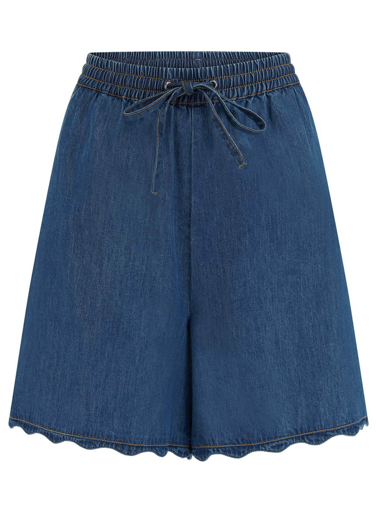Sugarhill Shelly Scallop Shorts Denim