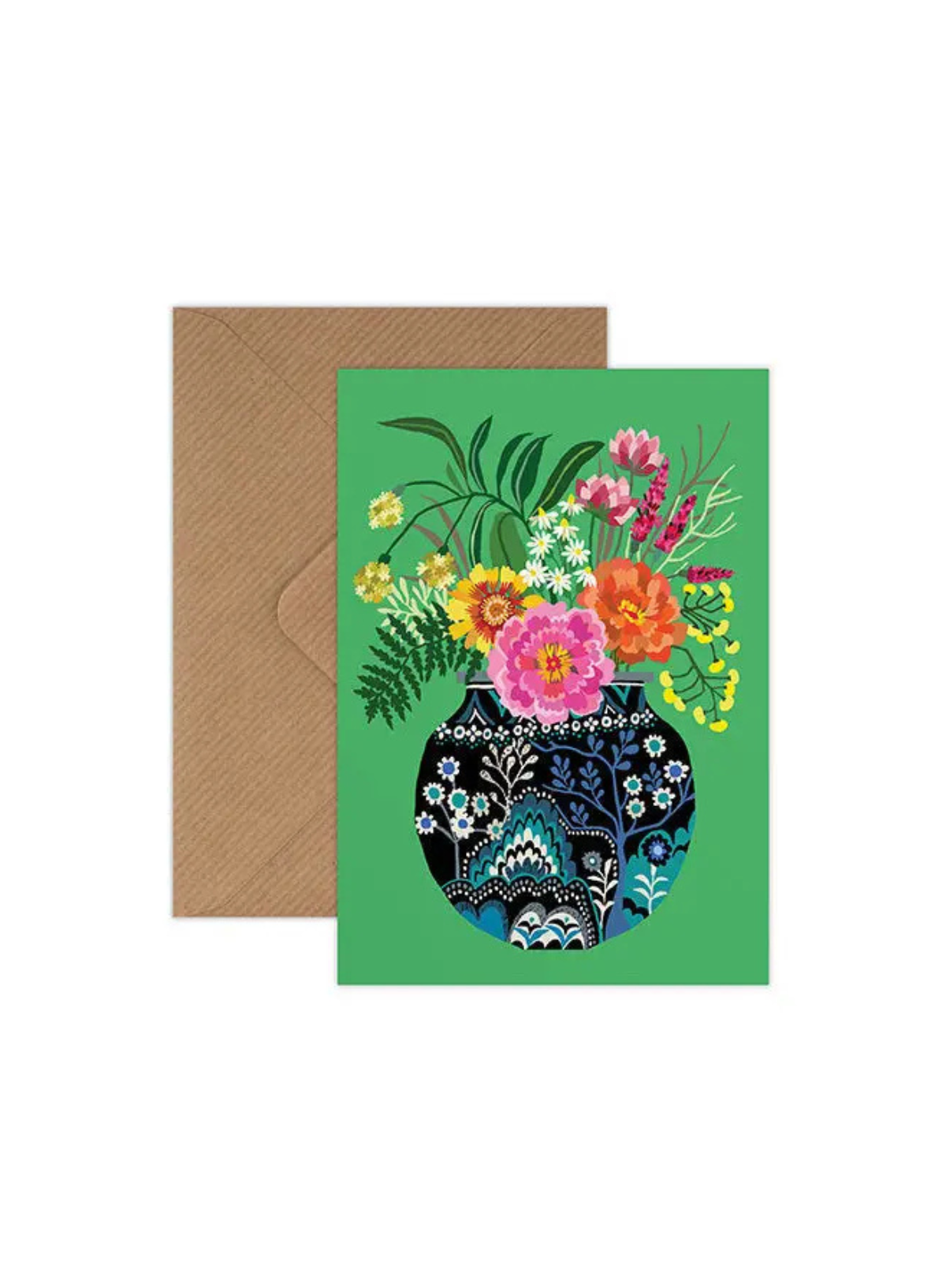 Brie Harrison Fleurs Greetings Card