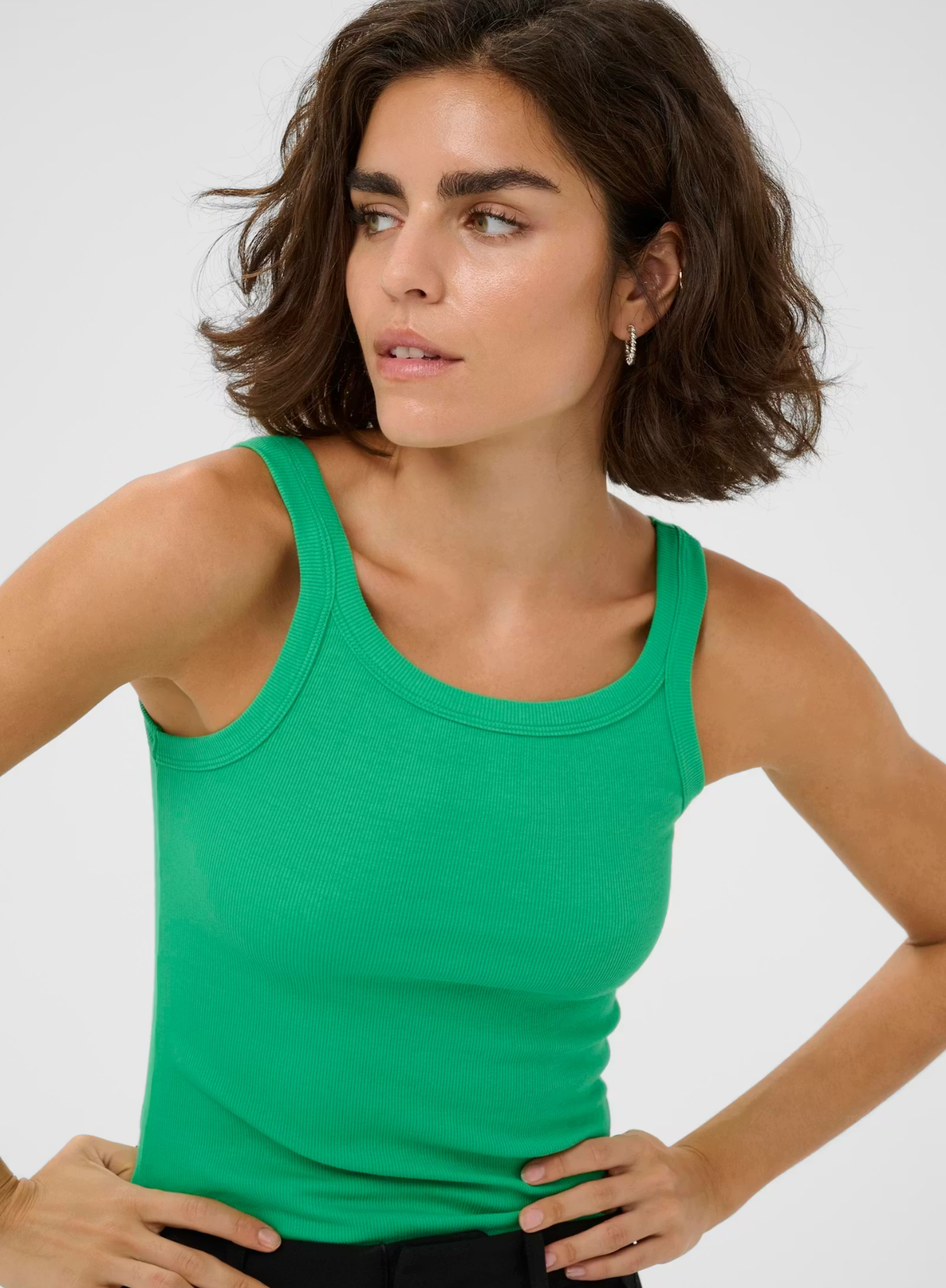 Kaffe Carna Tank Top in Bright Green