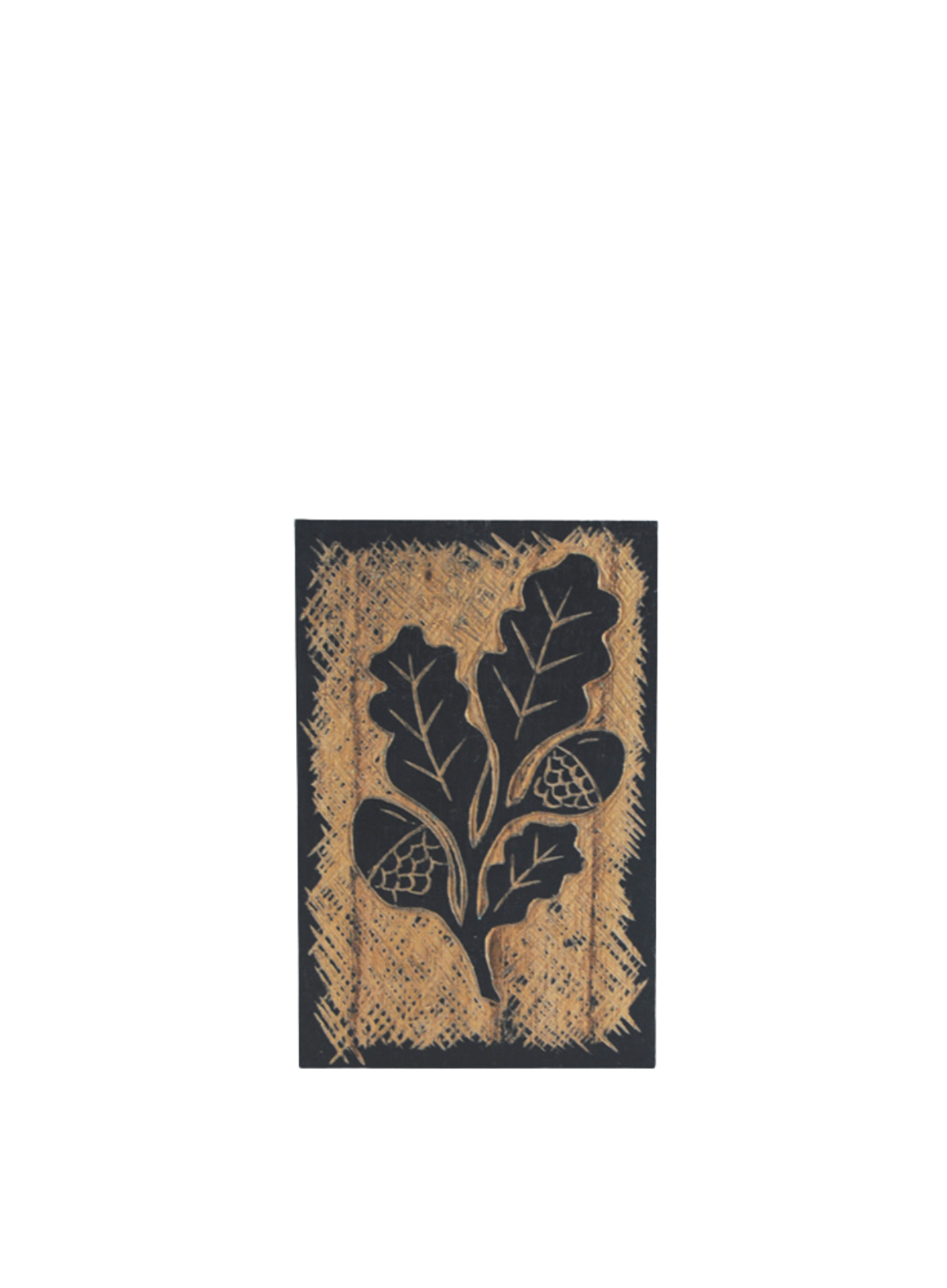 East of India Wood block Oak leaf