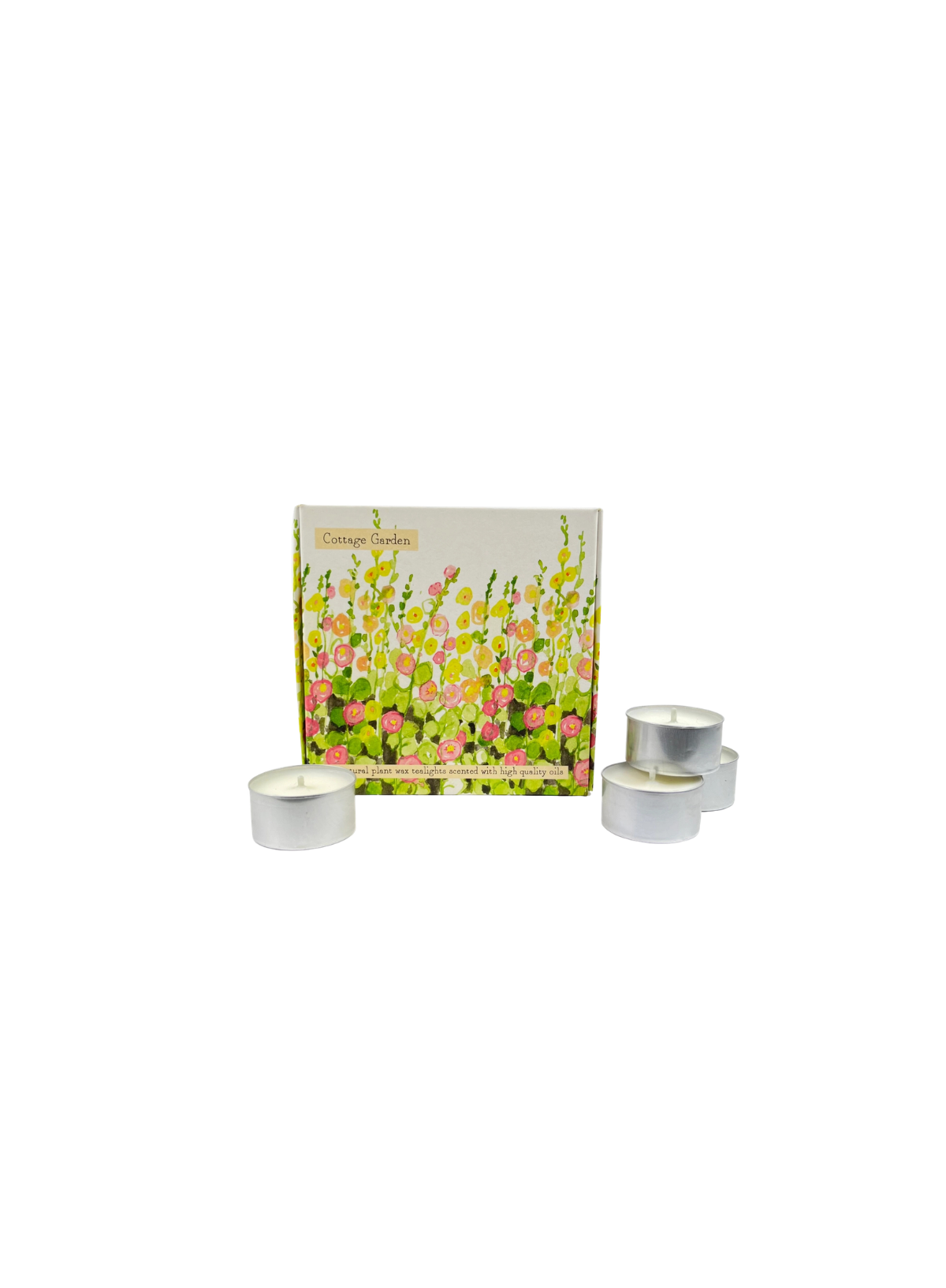 Heaven Scent Box of 9 Summer scented tealights in Cottage Garden