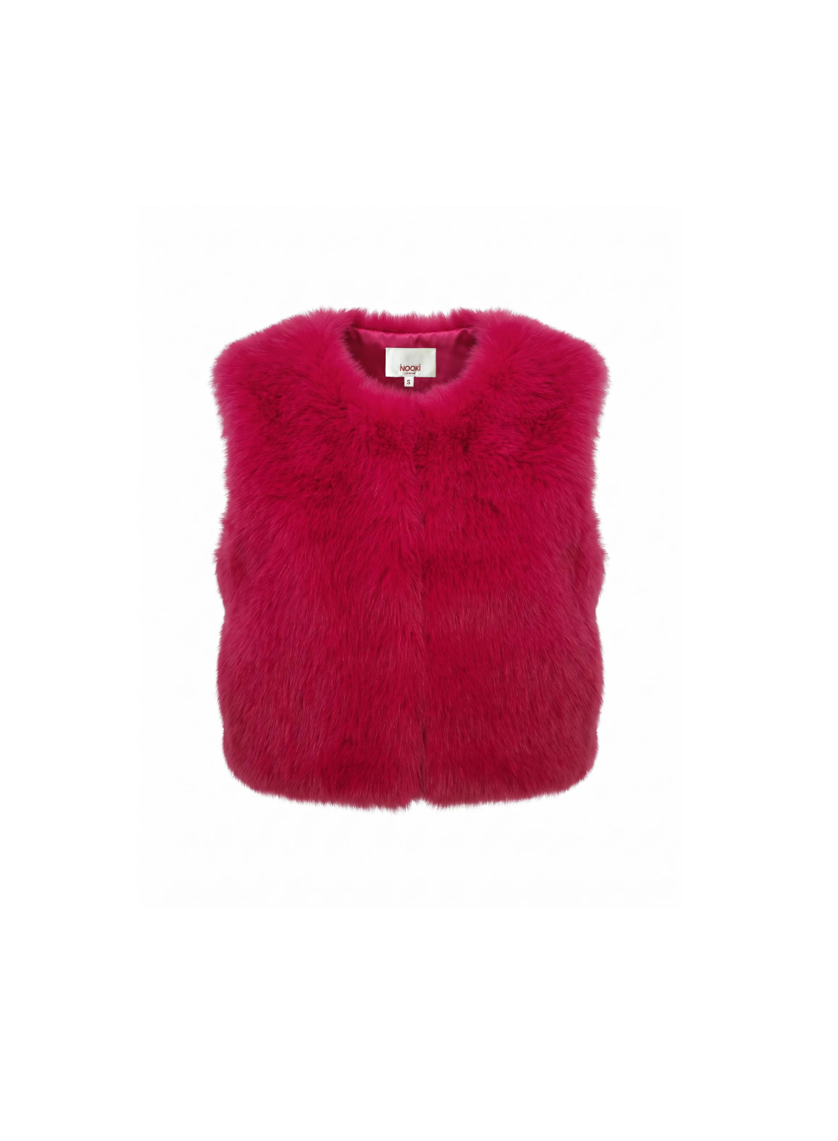 Nooki Edelweiss Faux fur Gilet in Hot Pink