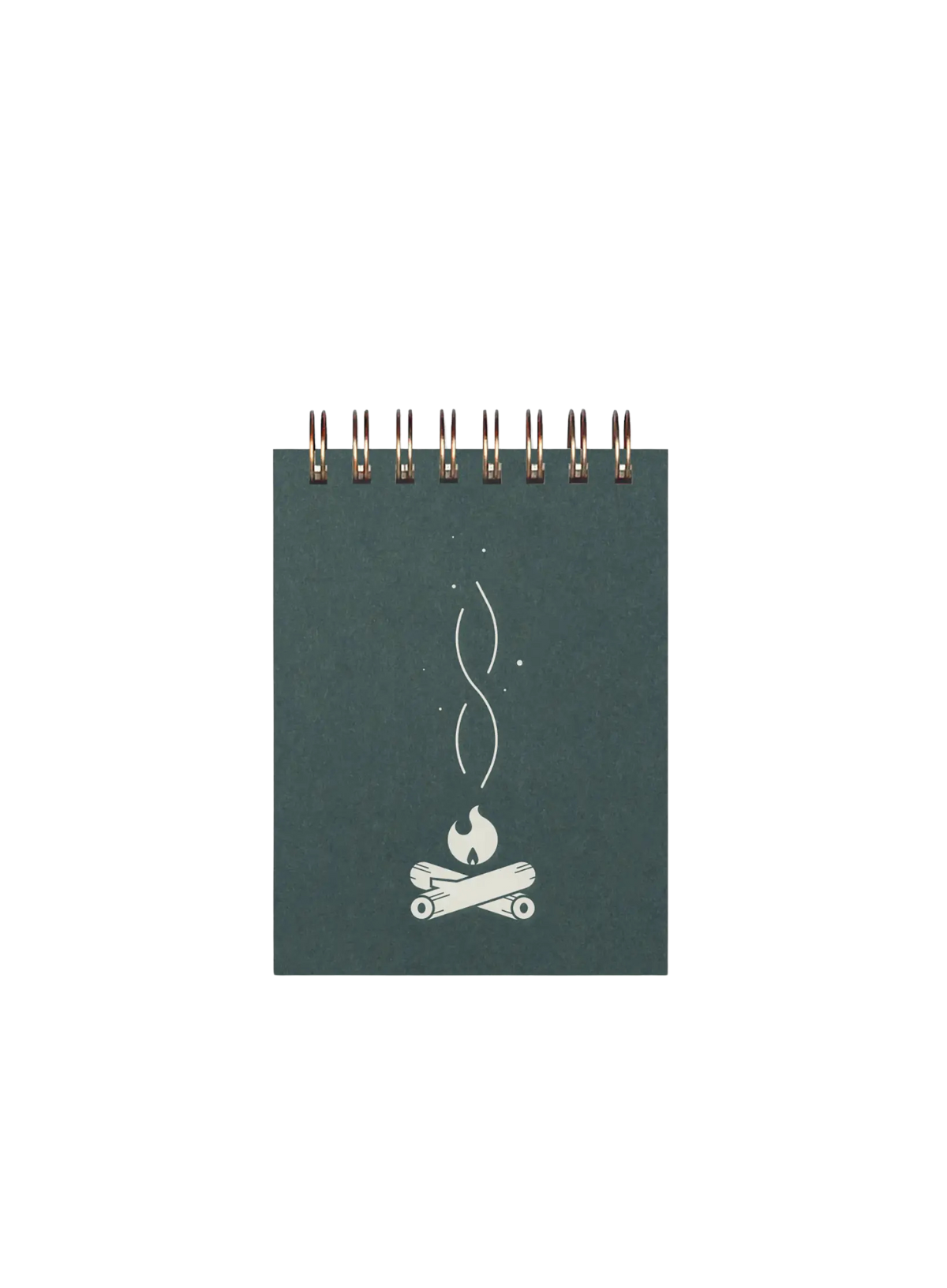 Campfire Mini Jotter Notebook in Forest Green from Ruff House Print Shop