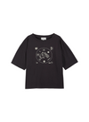 Bandy Printed T-Shirt in Carbon from Emile & Ida