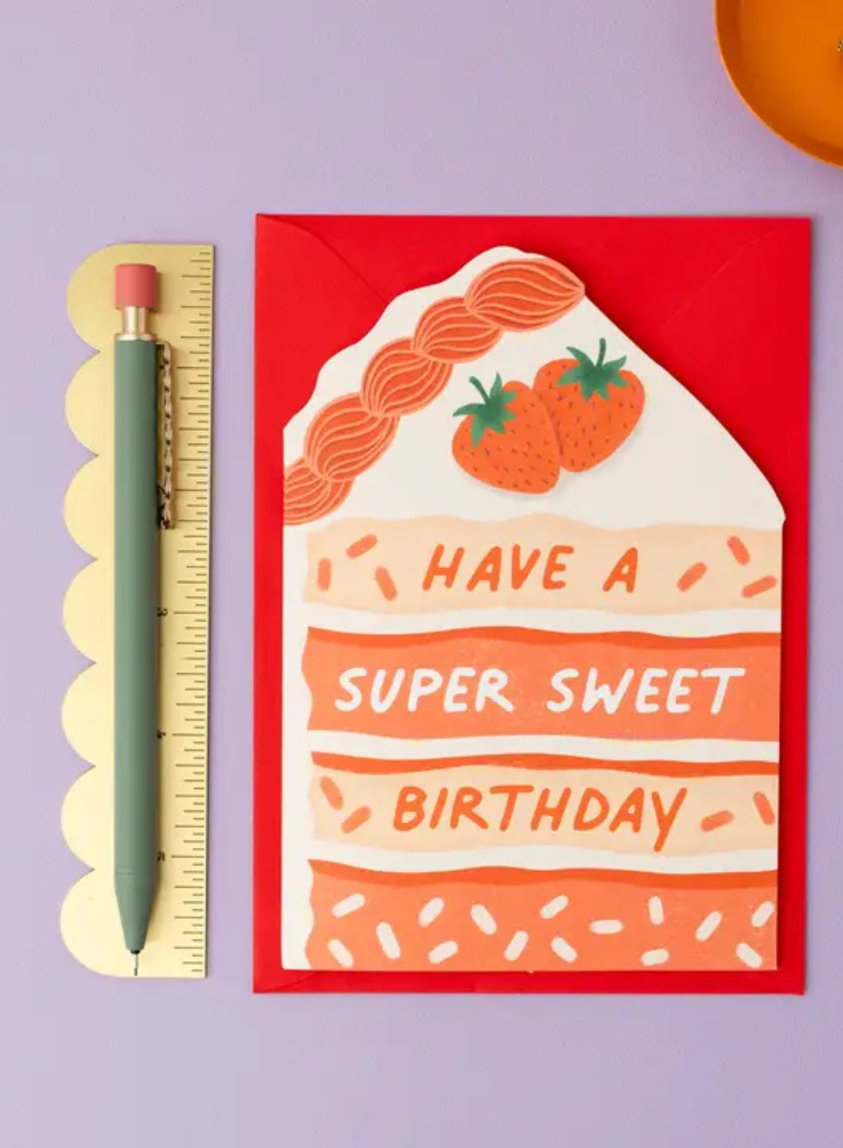 Super Sweet Birthday Cake Slice Card from Tikkled Pink