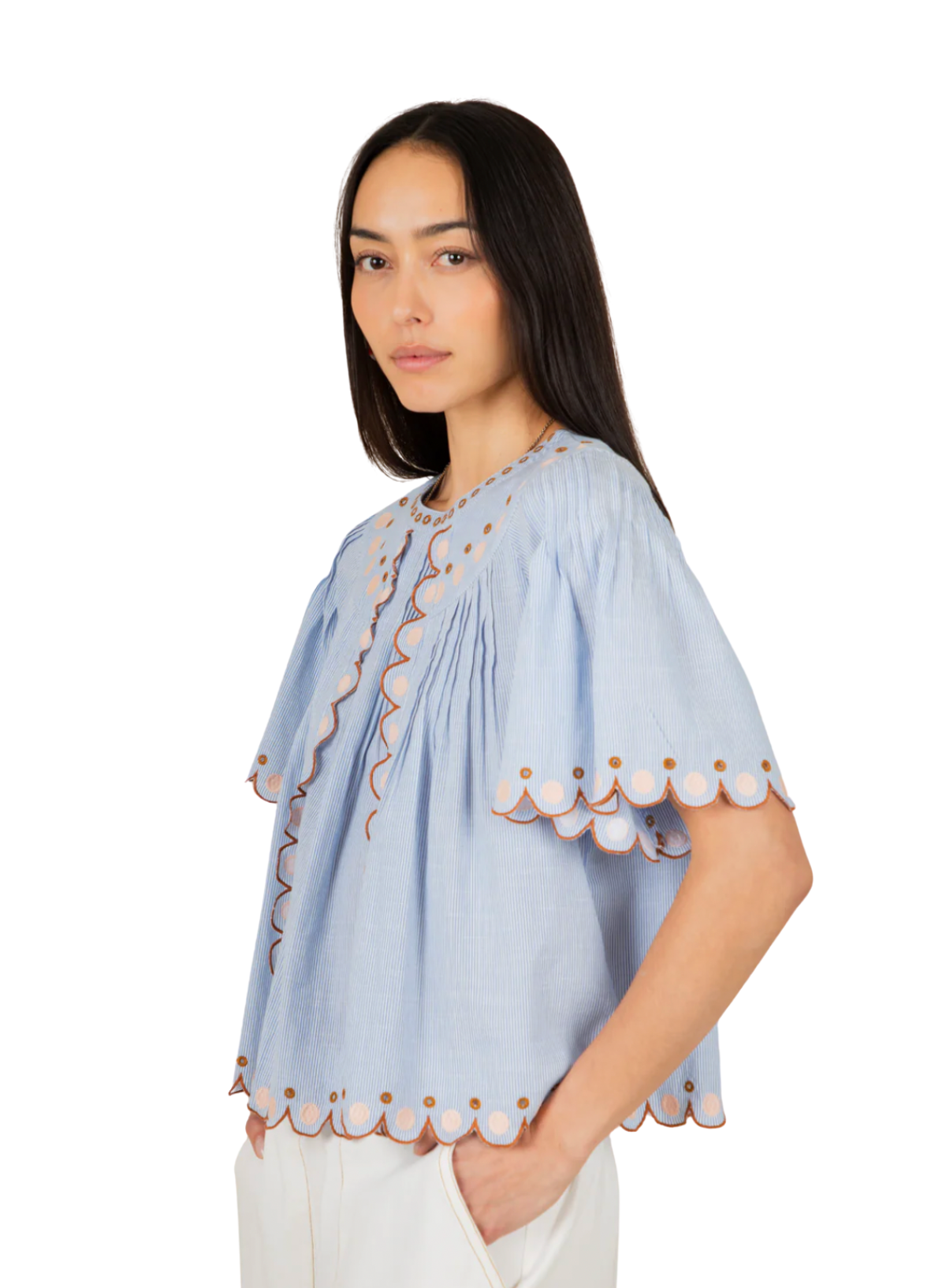 Bonté Flora Top in Blue