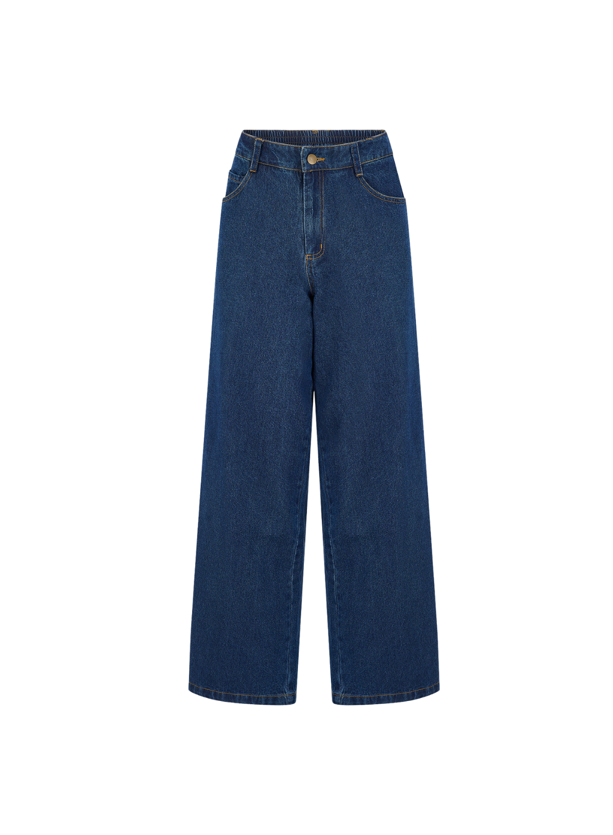 SugarhillI Justina Wide Leg Denim Trousers in Indigo