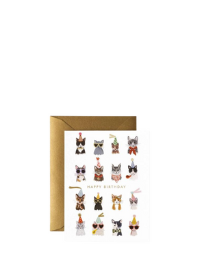 Cool Cats Happy Birthday Card from Rifle Paper Co.