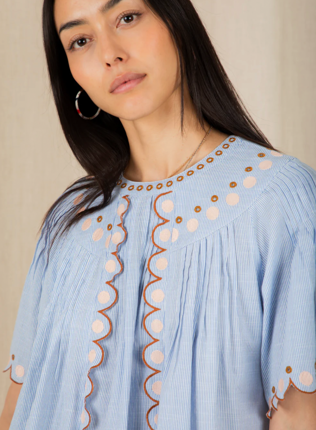Bonté Flora Top in Blue