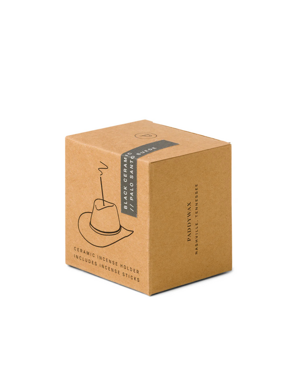 Cowboy Hat Incense Holder in Black from Paddywax