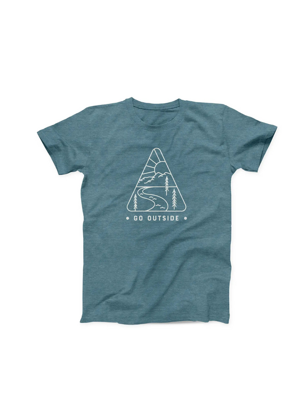 Go Outside T-Shirt in Tide Pool from Ruff House Print Shop