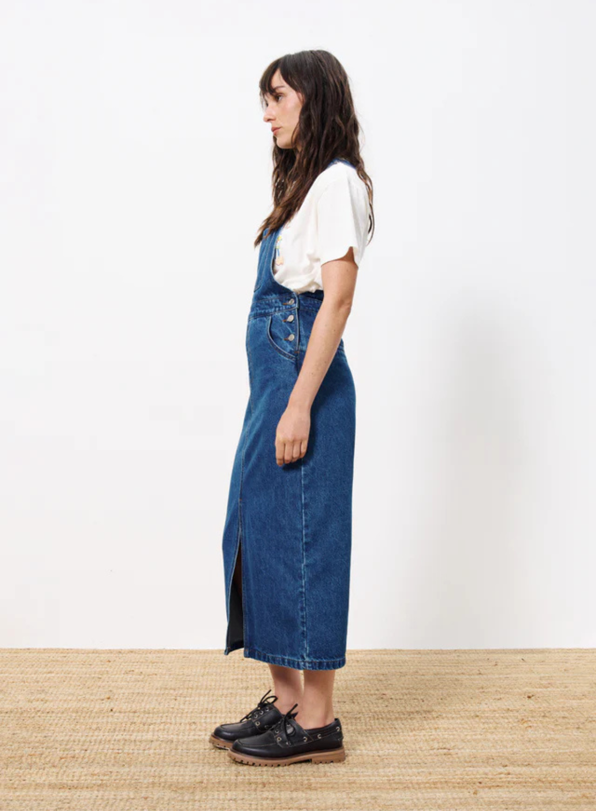 Selvi Denim Dress in Blue Jean from FRNCH