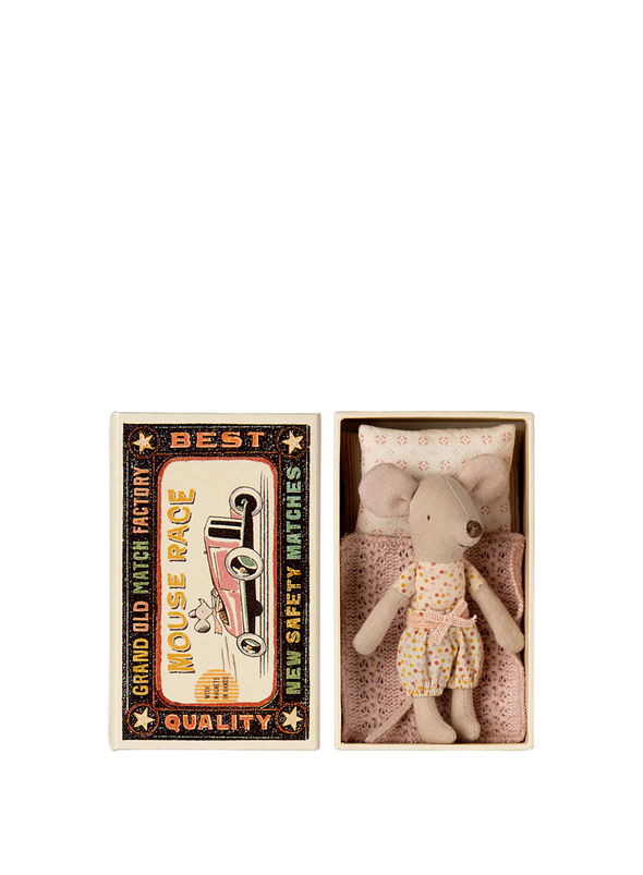Little Sister Mouse in Matchbox from Maileg