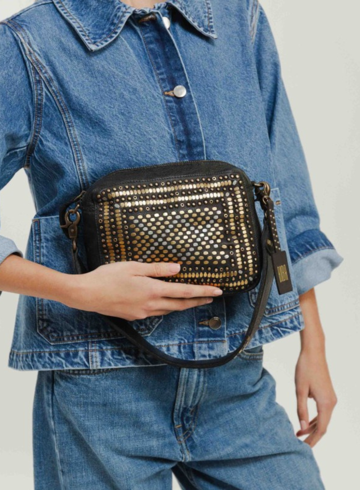 Biba Cross Body Bag in Lovington in Black