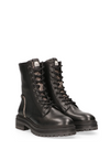 Bonnie Leather Boots in Black/Pixel Black from Maruti