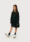 Heart Print Dress in Black/Heart Print from Compañia Fantastica Mini