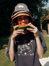 Bandy Printed T-Shirt in Carbon from Emile & Ida