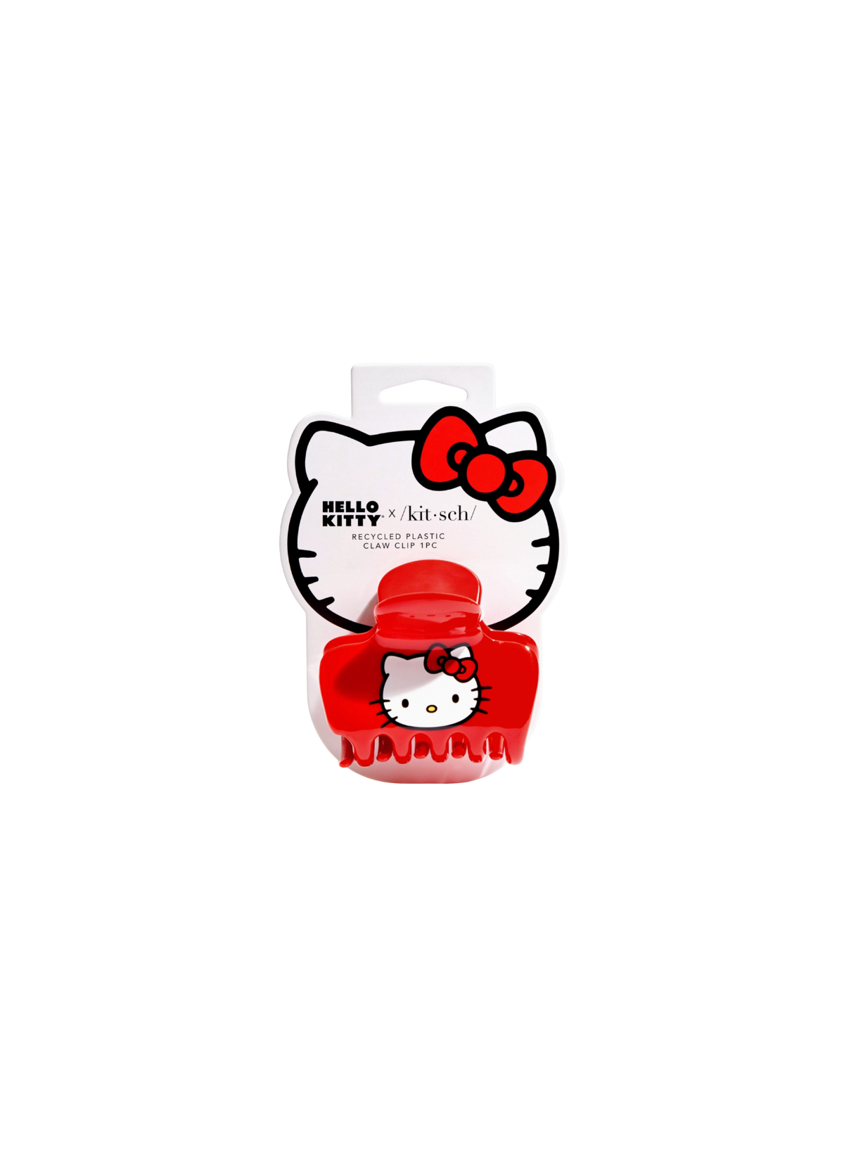 Kitsch Puffy Claw Clip - Kitty Face
