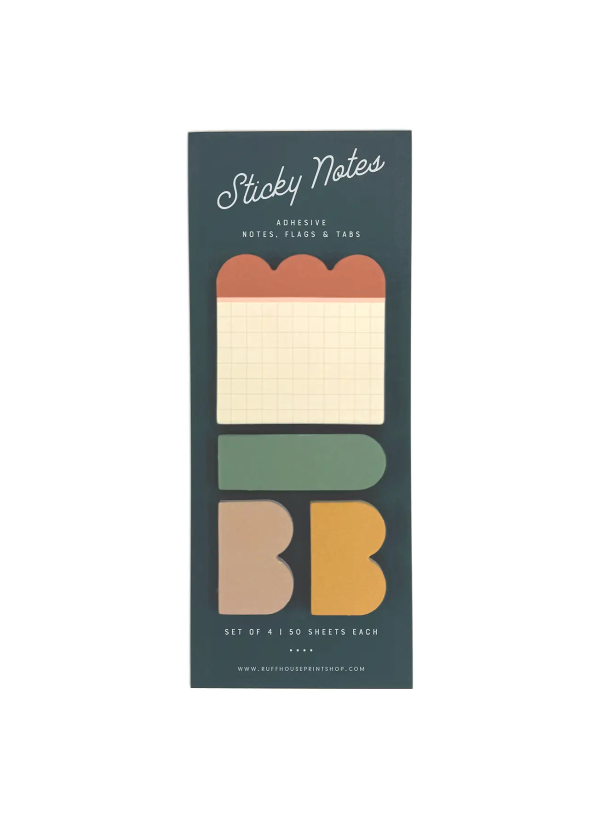 Grid Sticky Note Set - Page Flags & Tabs from Ruff House Print Shop
