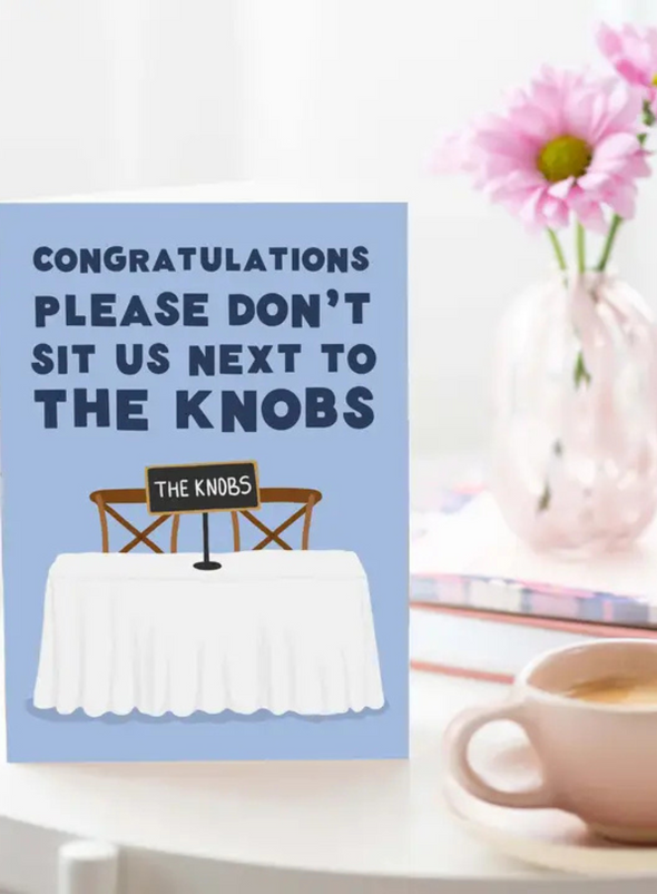 The Knobs Wedding Card from Tikkled Pink