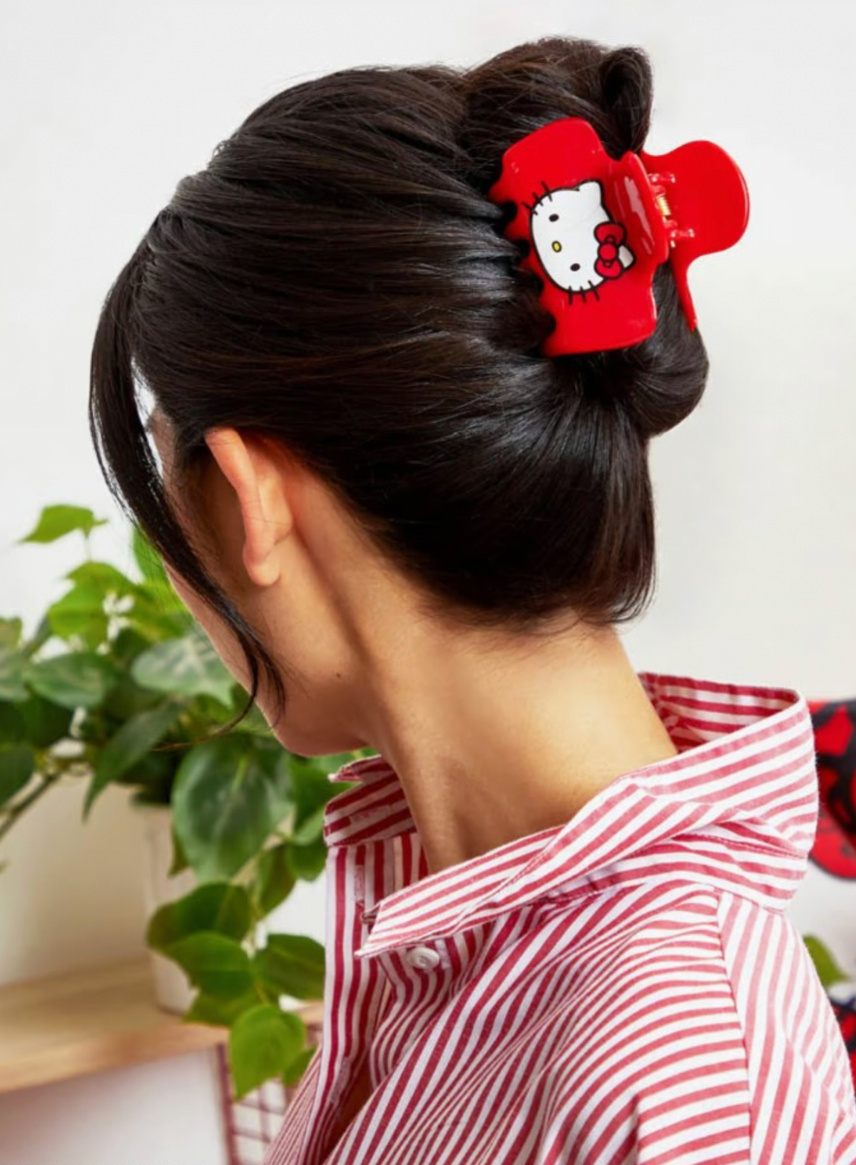 Kitsch Puffy Claw Clip - Kitty Face