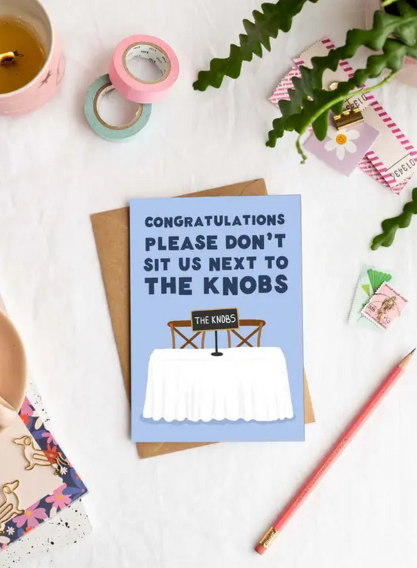 The Knobs Wedding Card from Tikkled Pink